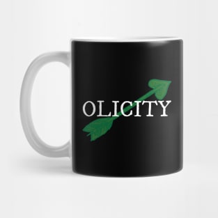 Olicity - Green Heart Arrow Mug